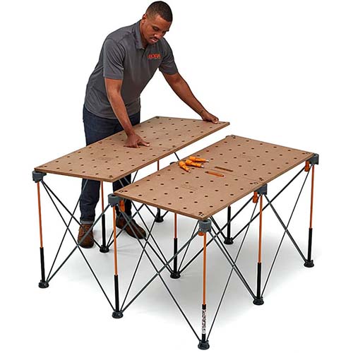 素早くセットアップ可能なスチール製ワークスタンド