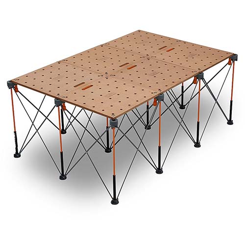 素早くセットアップ可能なスチール製ワークスタンド