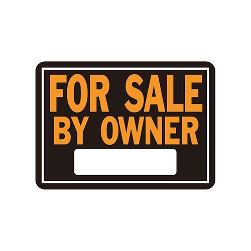 視認性に優れたHI-VISオレンジとブラックのアルミサインプレート