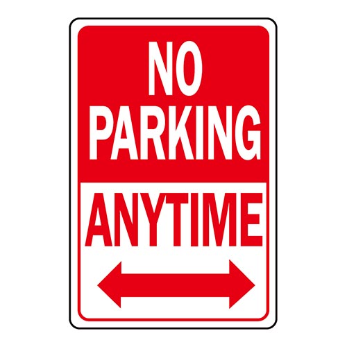 HY-KO 12x18 アルミサインプレート（NO PARKING ANYTIME） HY-HW-1