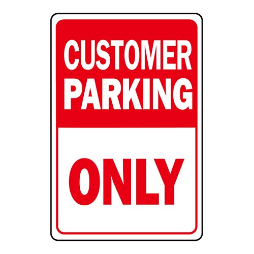 壁やフェンスに最適な取付穴付きヘビーデューティーサインプレート