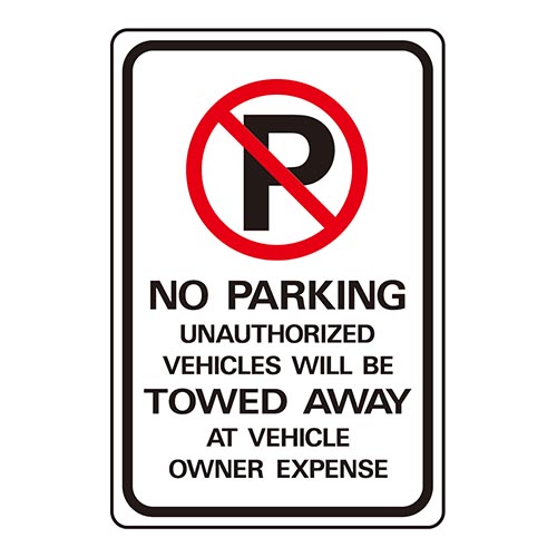 壁やフェンスに最適な取付穴付きヘビーデューティーサインプレート