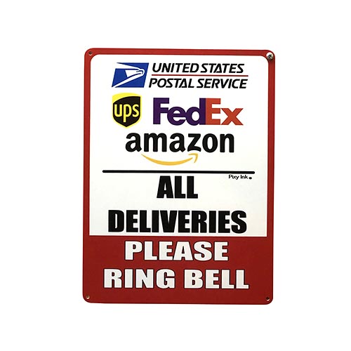 実際にアメリカで使用されているデリバリーサイン。
