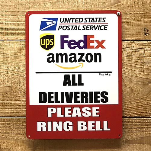 実際にアメリカで使用されているデリバリーサイン。