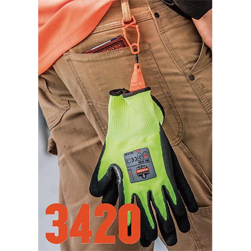 2つの強力なクリップでグローブやタオルなどの持ち歩きに便利なホルダー