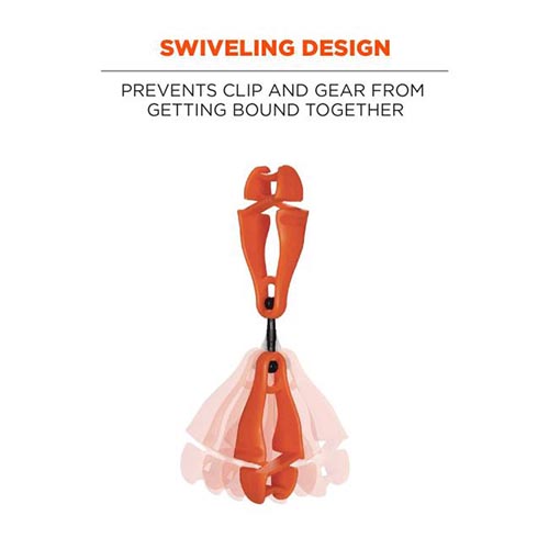 2つの強力なクリップでグローブやタオルなどの持ち歩きに便利なホルダー