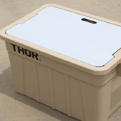THOR LARGE TOTE WITH LID 53L、75L専用スチール製天板。