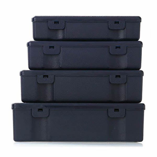 机上の整理に役立つ4種類のサイズのBOXが入れ子で入った収納箱セットです。