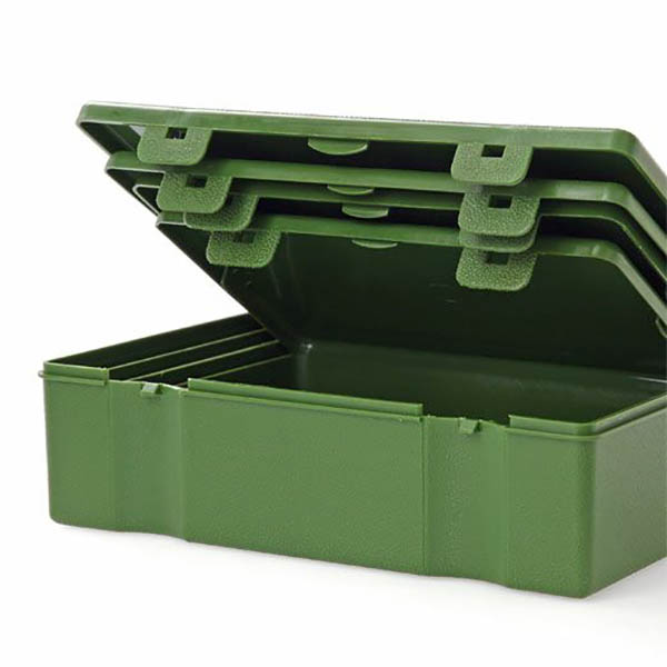 机上の整理に役立つ4種類のサイズのBOXが入れ子で入った収納箱セットです。