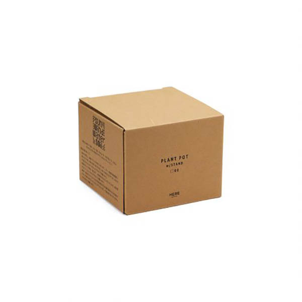 ホワイトワイヤースタンド付属の磁器プランター。