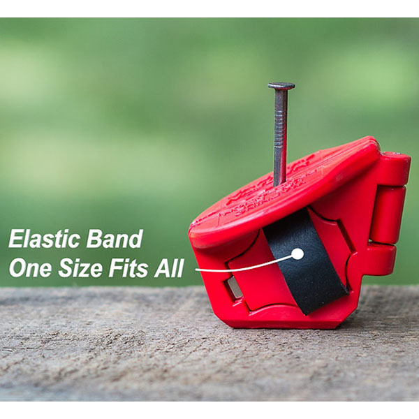 指を保護しながら正確に釘、ネジを打ち込むことができるセーフティネイラー。