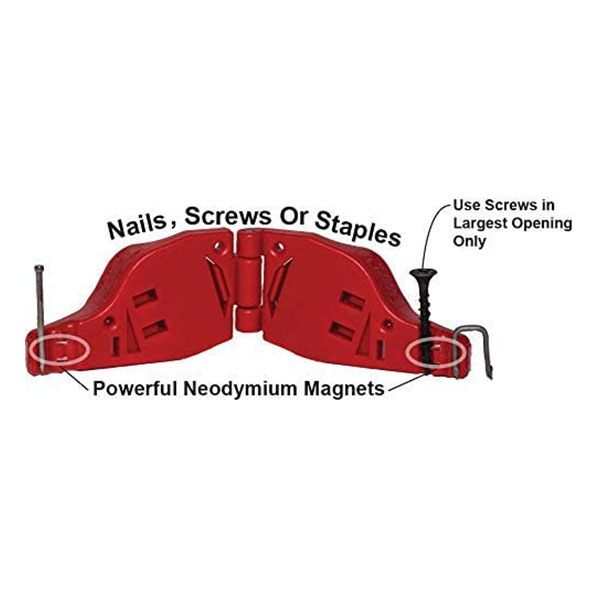 指を保護しながら正確に釘、ネジを打ち込むことができるセーフティネイラー。