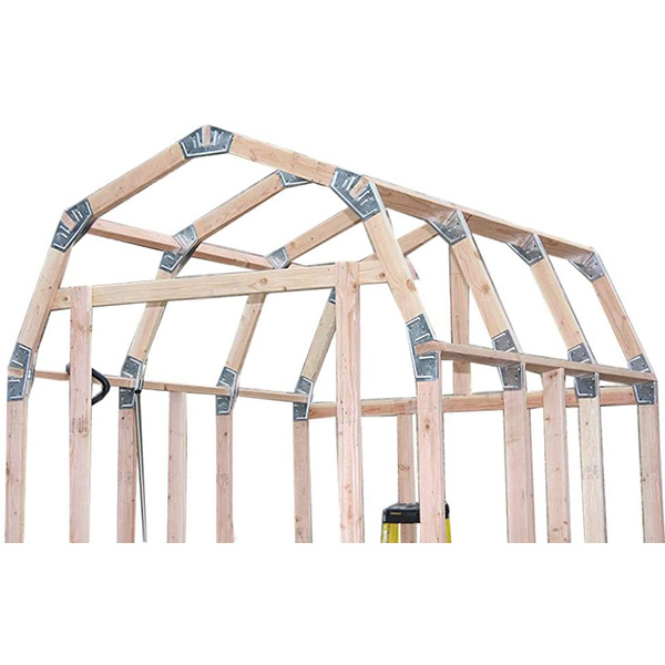 市販の2x4材を使用しDIYで物置小屋フレームを作成するためのキット。