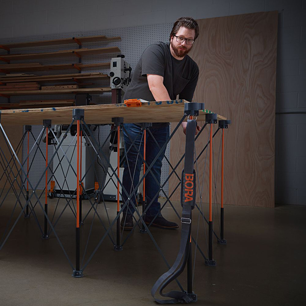 素早くセットアップ可能なスチール製ワークスタンド