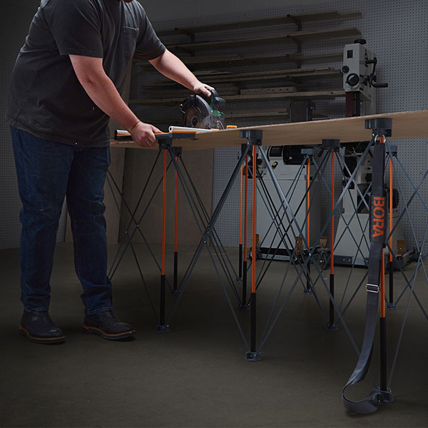 素早くセットアップ可能なスチール製ワークスタンド