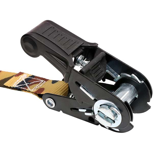 アメリカCARGOLOC社のカモフラ柄ラチェット式タイダウン。