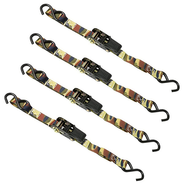 アメリカCARGOLOC社のカモフラ柄ラチェット式タイダウン。