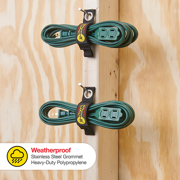 コードやホース、ロープなどを整理できて吊下げ保管可能。