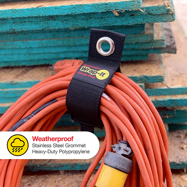 コードやホース、ロープなどを整理できて吊下げ保管可能。