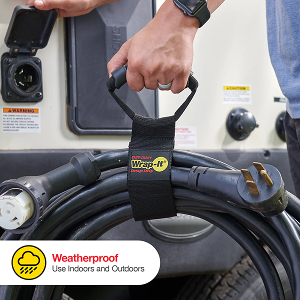 重量物の持ち運びに便利なキャリーストラップ。