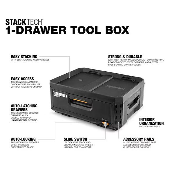 TOUGHBUILT STACKTECH 1ドロワー（引き出し）収納BOX