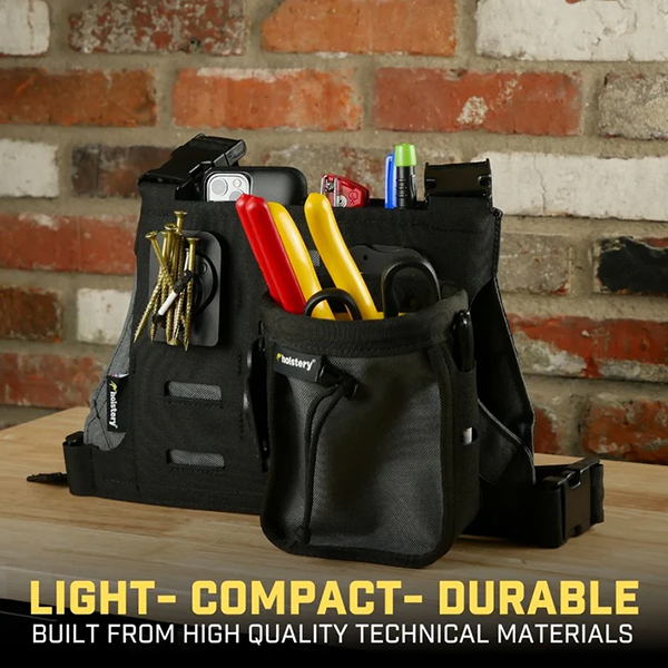 負担や疲労を防ぐチェストリグ。