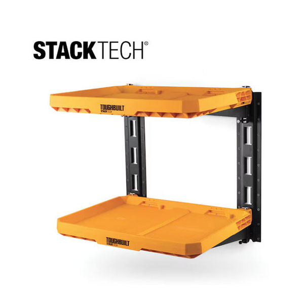 TOUGHBUILT STACKTECH 収納用シェルフシステム。