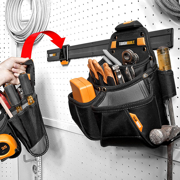 TOUGHBUILT ClipTechハブを使用しポーチをスマートに保管
