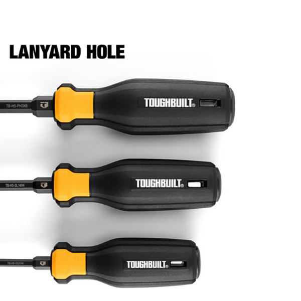 TOUGHBUILTプロ仕様ドライバーセット。