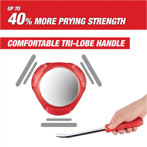 最大 40% のこじ開け強度を実現するIビーム設計のプライバー