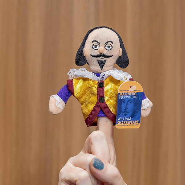 偉人、著名人の指人形。