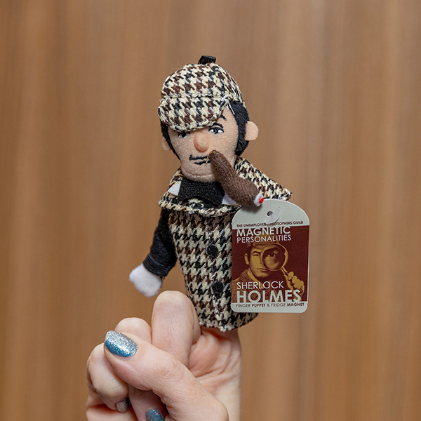 偉人、著名人の指人形。